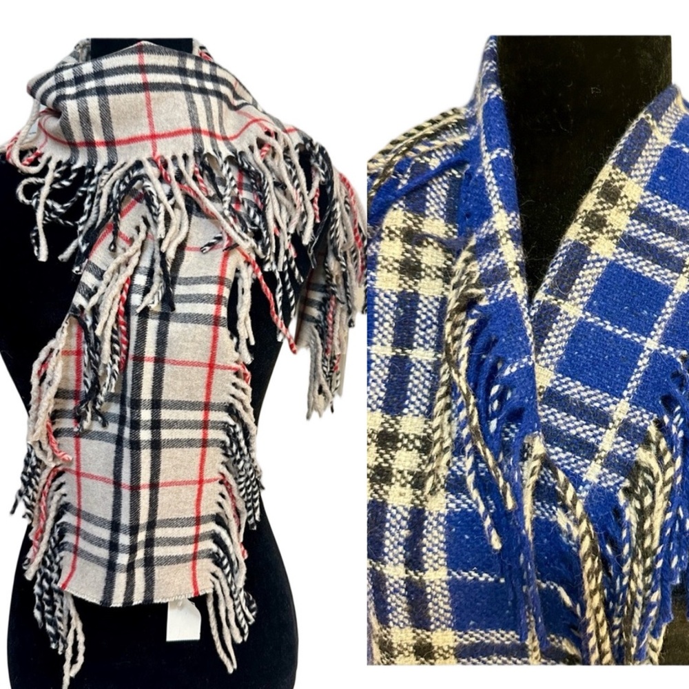 3 Options- Burberry Happy Fringes Scarf